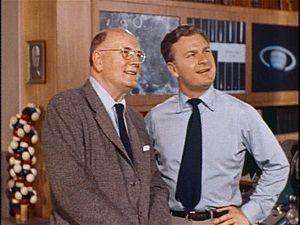 Dr. Frank Baxter and Eddie Albert in Our Mr. Sun.